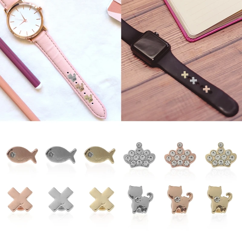 Браслет-Очаровательная-Женская-любовь-украшения-для-подруг-декор-из-цинкового-сплава-для-умных-часов-силиконовый-ремешок