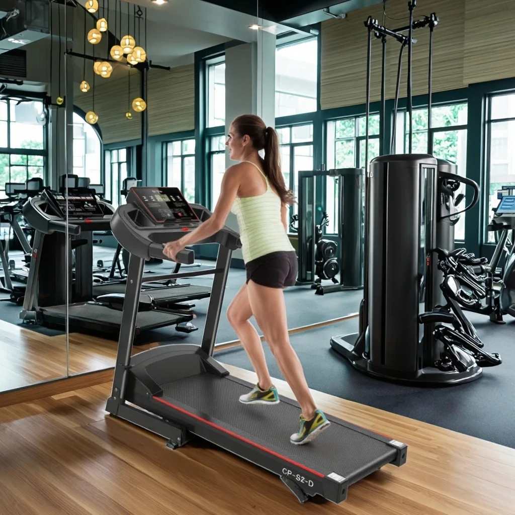 Home Treadmill with 2.0HP DC Motor 3.5inch LED Screen 400*1100mm Running Area and 3 Levels Manual Incline