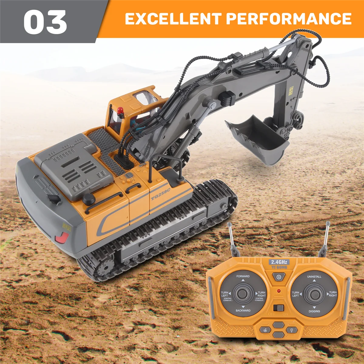 A17I 2,4G Wireless RC Bagger Fernbedienung RC Truck Crawler Truck Elektrotechnik Fahrzeug