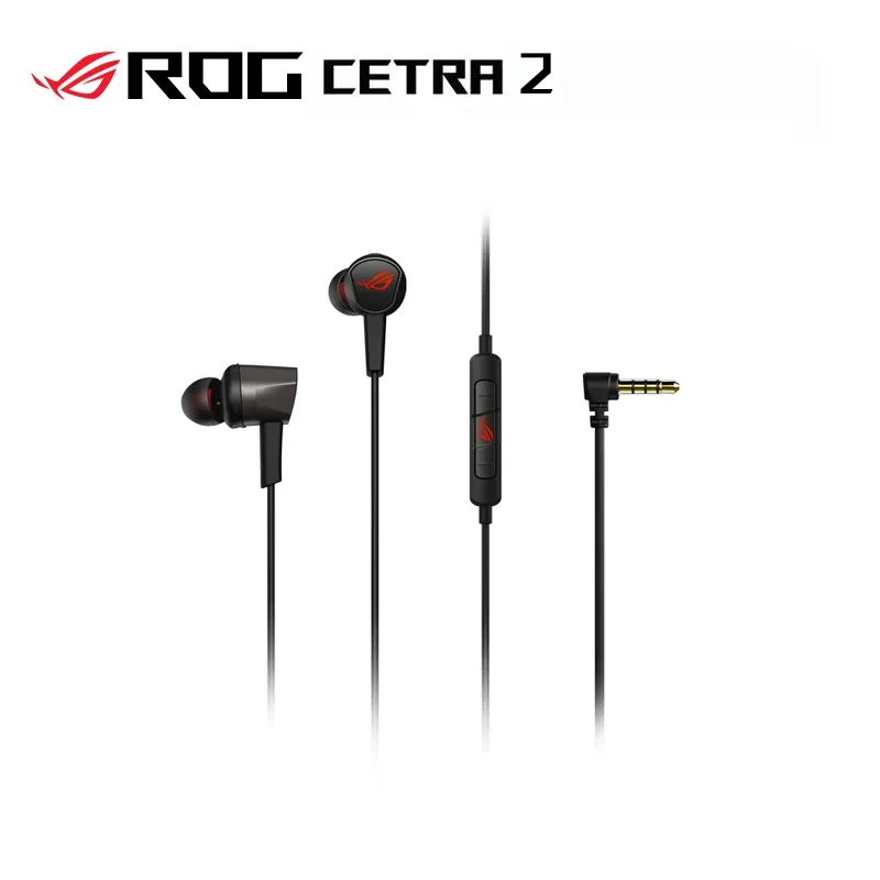 ASUS ROG Cetra II Core Black Or White In-Ear Gaming Headphones For ROG Phone 5 PS5, Xbox, PCs, Macs, With LSR Headset