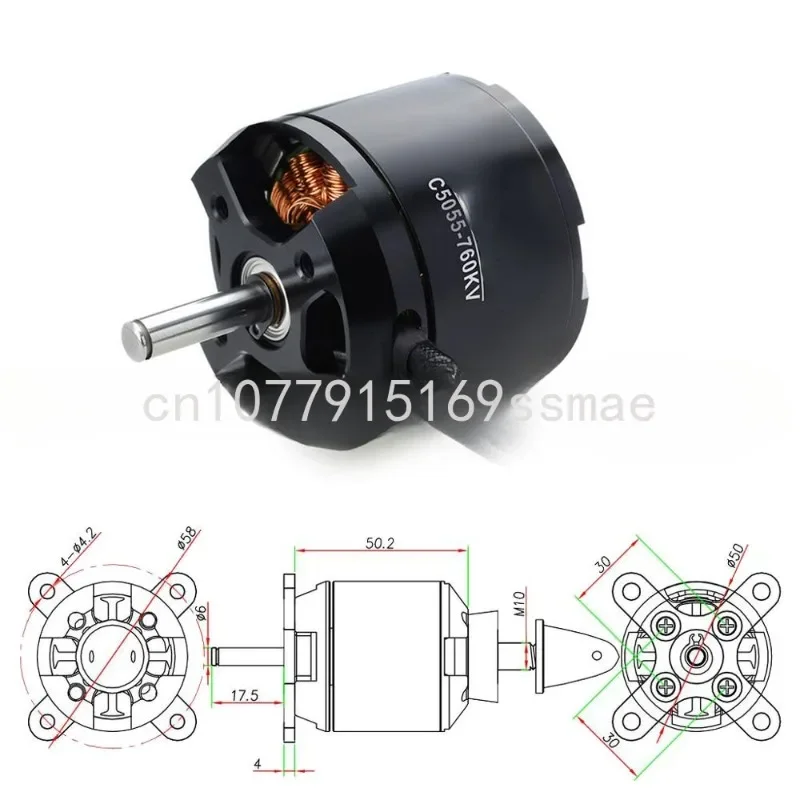 C5055 5055 570KV 760KV Brushless Motor for Airpalne Aircraft Multicopters RC Plane Helicopter