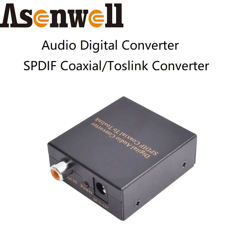 

Toslink To Coaxial SPDIF TosLink Coaxial Digital 5.1 Audio Converter DTS Dobly AC3 LPCM Coaxial To Toslink for HDTV Soundbar DVD