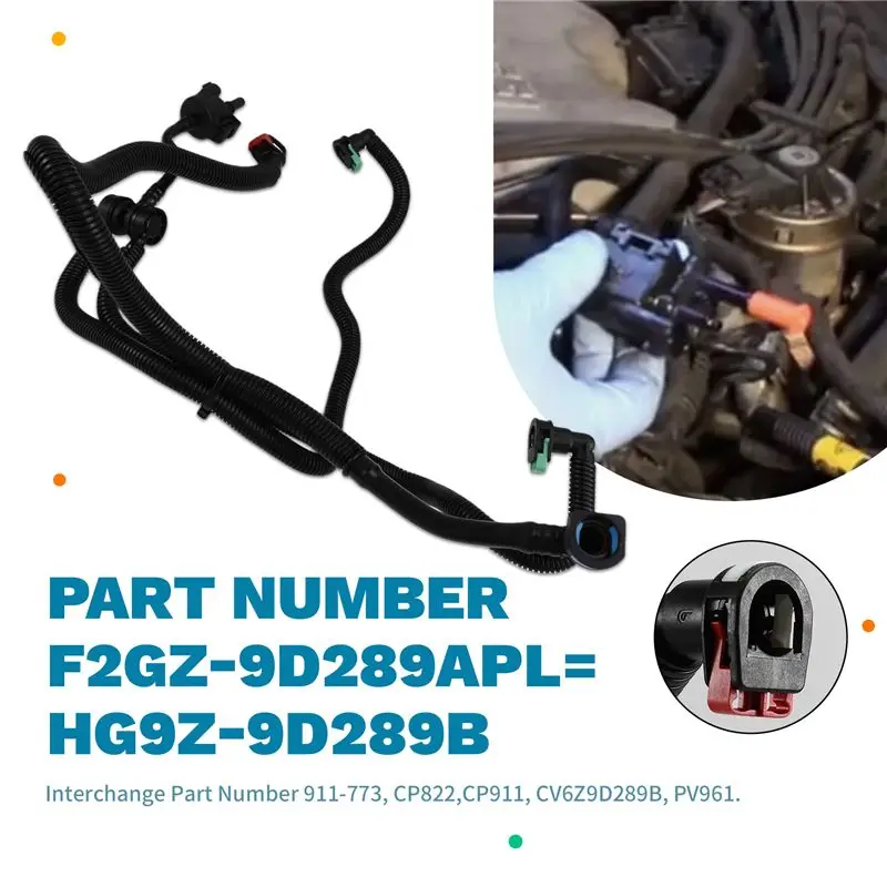 Car Fuel Vapor Separator Pipe Assembly For Ford Edge Lincoln MKX MKZ Canister Purge Valve Hose HG9Z-9D289-B F2GZ9D289A
