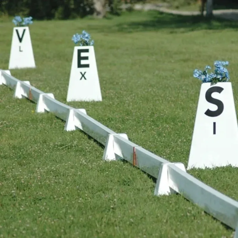 Conos y Letras Portátiles para Pista de Doma, Valla para Pista de Doma