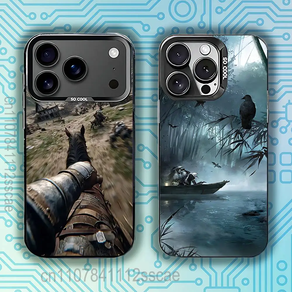 

Where W-Winds Meet game Phone Case For iPhone 17,16,15,14,13,12,11,Pro,Max,Plus,E,Air,Mini Black Tpu IMD Cover