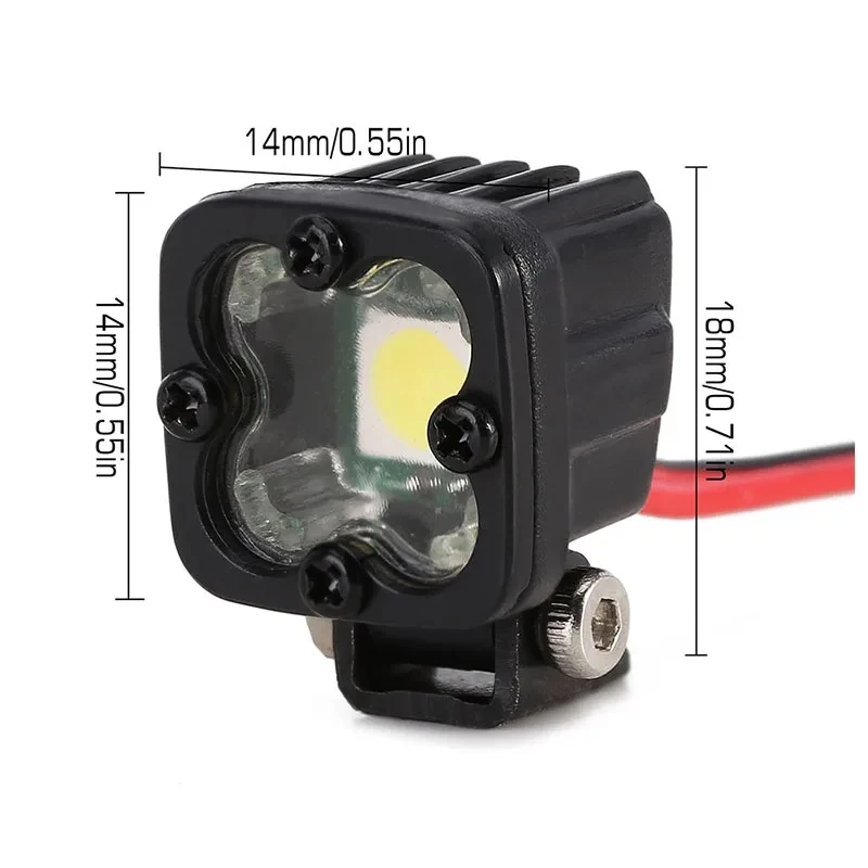 RC Bright LED Lights Reflektor reflektorowy do 1/10 RC Car Crawler Axial Traxxas TRX4 TRX6 SCX10 90046 AXI03007 Wraith Gen8 VS4-10