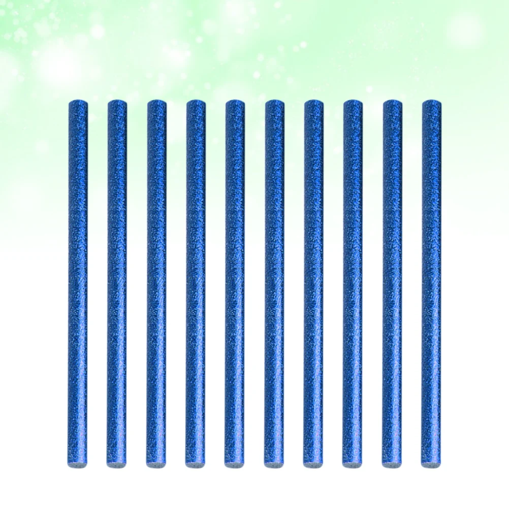 

100 Pcs Glue Sticks Hot Melt Adhesive High Viscosity Crafting Supplies Craftwork Blue