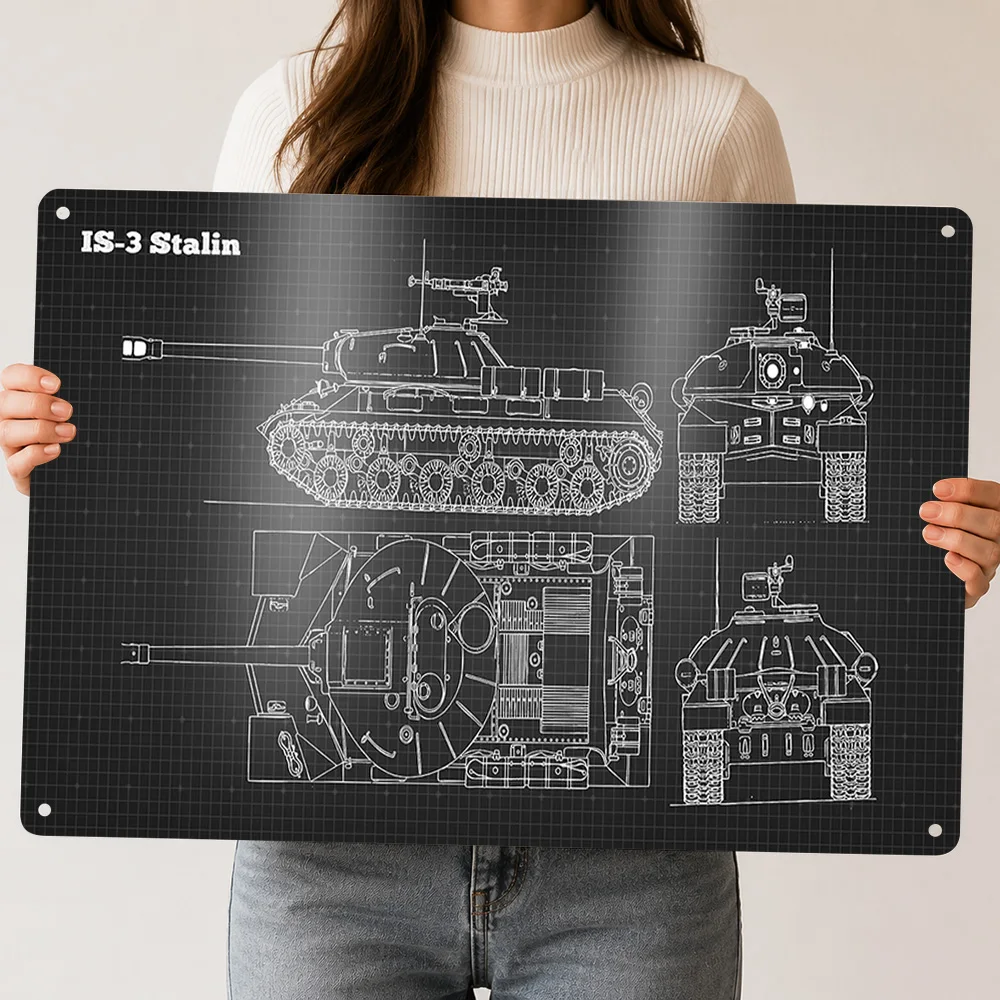 IS 3 Stalin Metal Poster Perfect Gift for Fans Lovers Personalized Wall Art Metal Sign for Home Decor Room Article Decoration