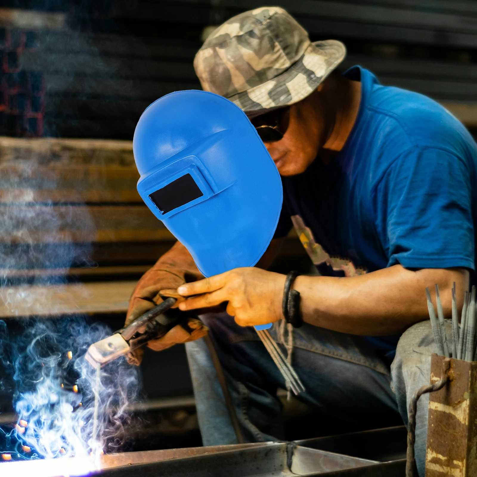 

Welding Mask Plastic Face for Welder Handheld Protection Cover