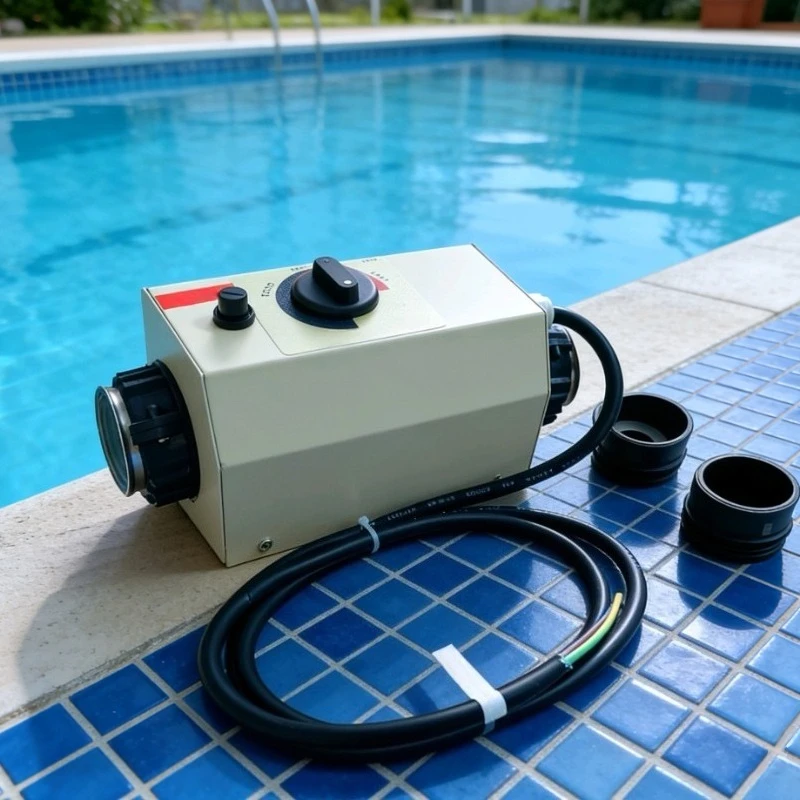 Swimming Pool Heater 3KW 220V Electric Swimming Pool Heater Hot Tubs Water Thermostat for Above Ground Inground Pools