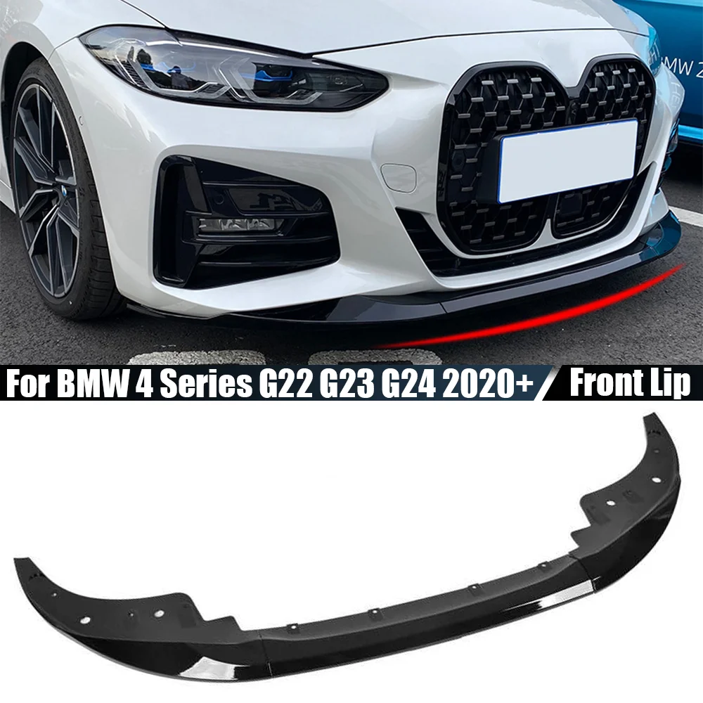 

For BMW 4-Series G22 G23 2020 2021 2022 Car Front Bumper Splitter Diffuser Lip Protector Spoiler Deflector Lips Guard Body Kit