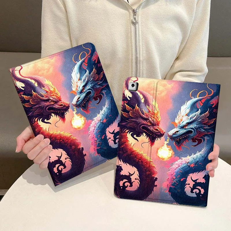 

Anime Dragon Art Cool Tablet Case For iPad Pro Air Mini 1 2 3 4 5 6 7 7th 8th 9th 10th 11th 10.2 9.7 10.5 10.9 11 2024 2025