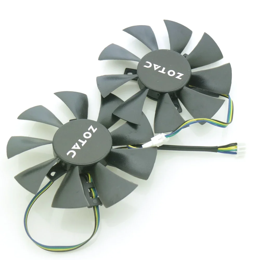 Free Shipping 2pcs/Lot DC BRUSHLESS Fan GFY09010E12SPA 85mm 4Pin For ZOTAC GTX960 GTX1060 GTX1070 Graphics Card Cooling Fan