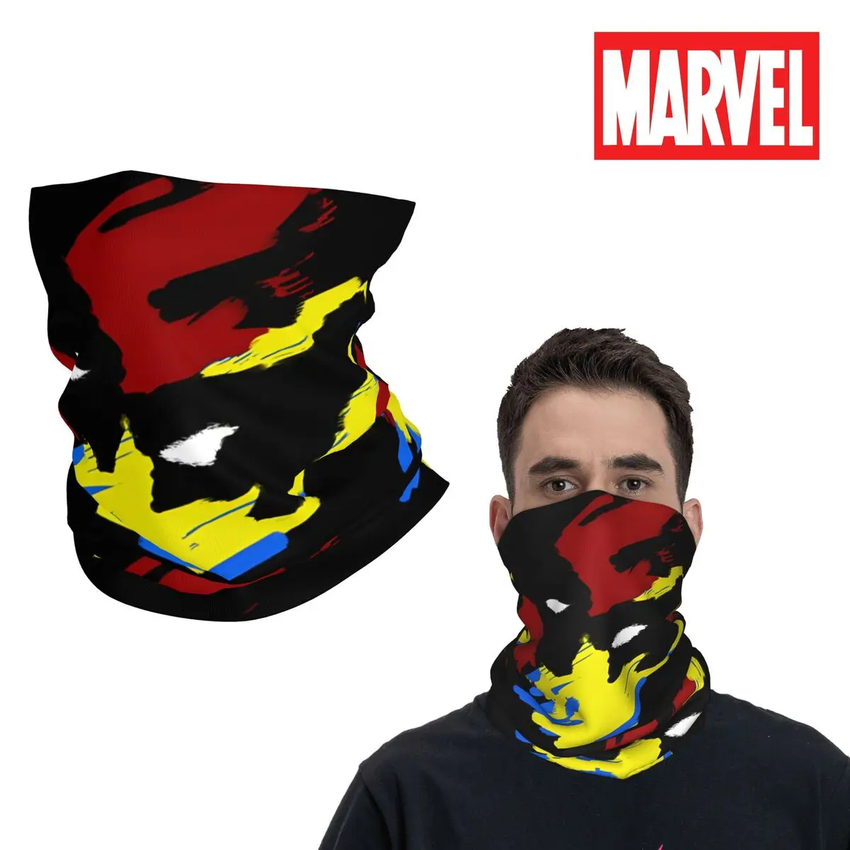 Popular Movies Bandana Neck Cover Printed Motorcycle Motocross Deadpool & Wolverine Face Scarf Running Unisex Adult Winter