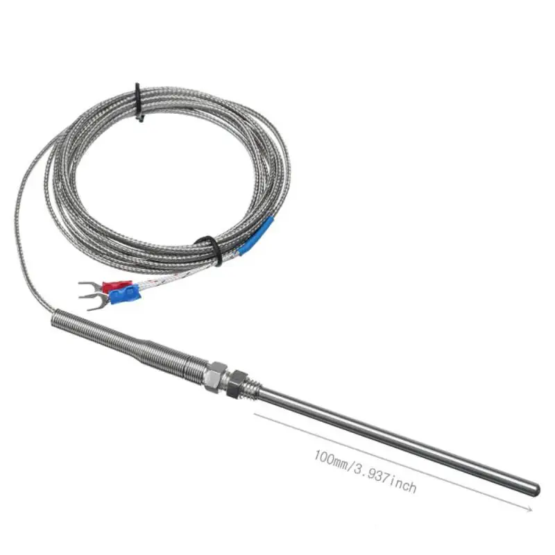 Generic New 3 Meter High Temperature -100~1250 C Thermocouple K Type 100mm Probe Sensors