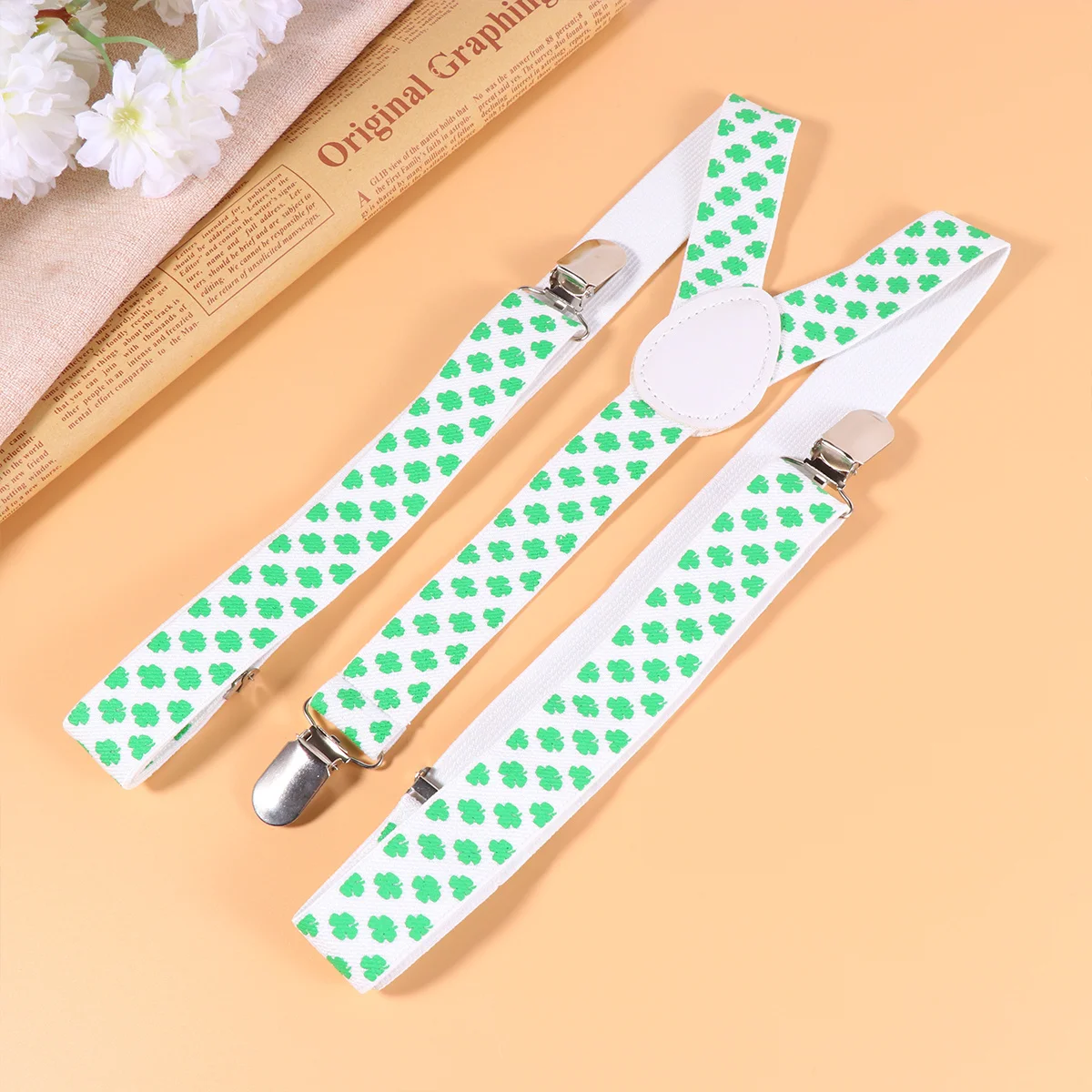 2 قطعة الحمالات البرسيم المرنة 2.5 سنتيمتر عرض مشبك قابل للتعديل على الأقواس ل الجينز السراويل الرجال النساء موضة شيك الخصر الإكسسوار #5