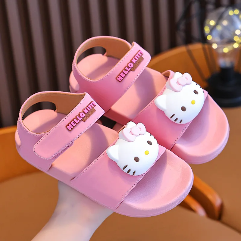 Cinnamoroll sandali per bambini Kawaii Anime Kuromi hellokid Slipper Girl Heart Summer Sweet Cute Shoes regalo per bambini 2024 nuovo