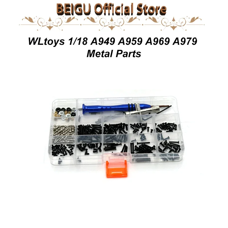 WLtoys 1/18 184011 A949 A959 A969 A979 K929 Remote Control Car Screw Tool Box Summary