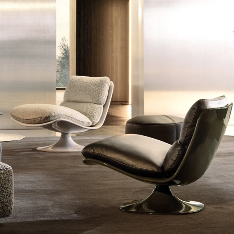 Villa large apartment high-end, Italian rotating leisure chair