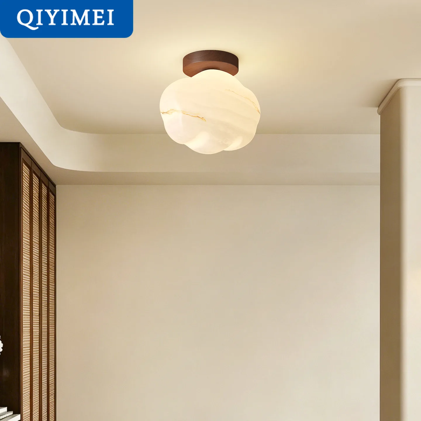 Ceiling Light Imitation Marble Star Acrylic Material Corridor Modern Minimalist Led Ceiling Light Bedroom Porch Balcony Fixtures