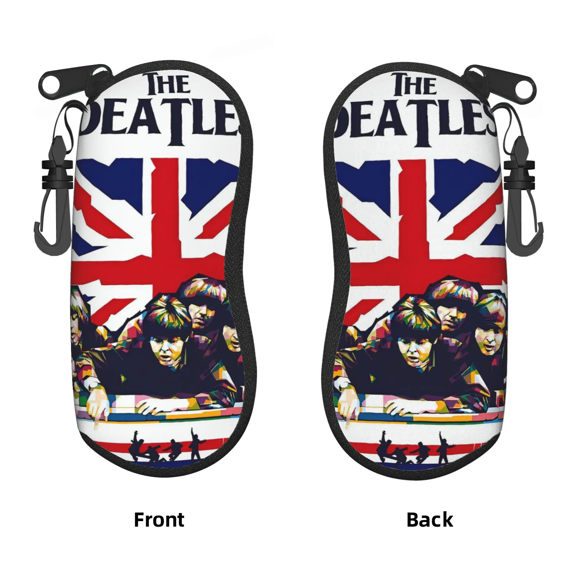 The Band- Logo b-Beatle Glasses Case Cover  Zip Sunglasses Case Men Women Pocket Eyeglass Protector Fashion Eyewear Organizer