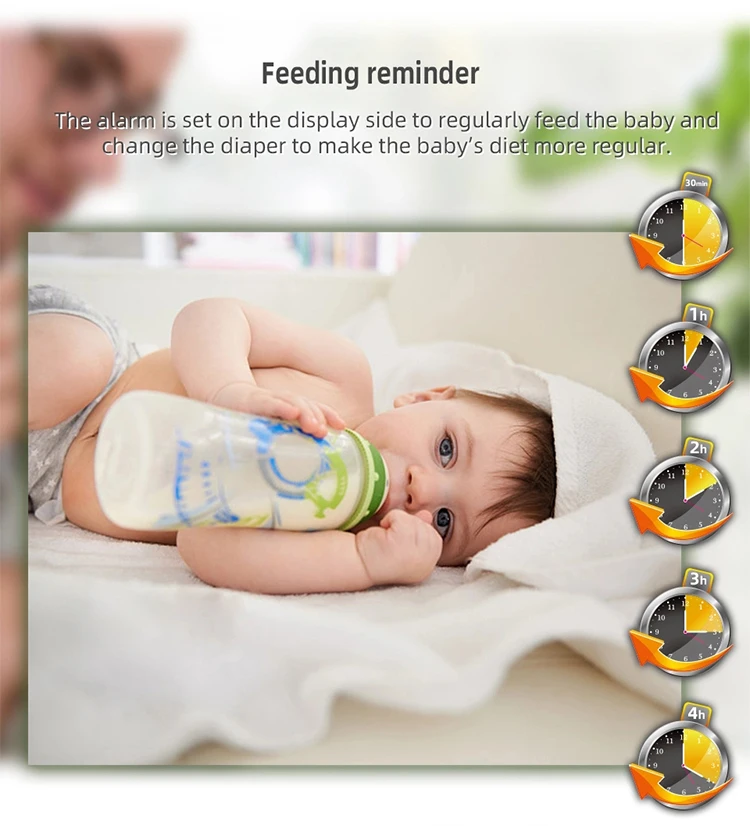 5.0 Inch LCD 2 Way Talk baby monitor ip camera Temperature Monitoring Night Vision camera baby monitors