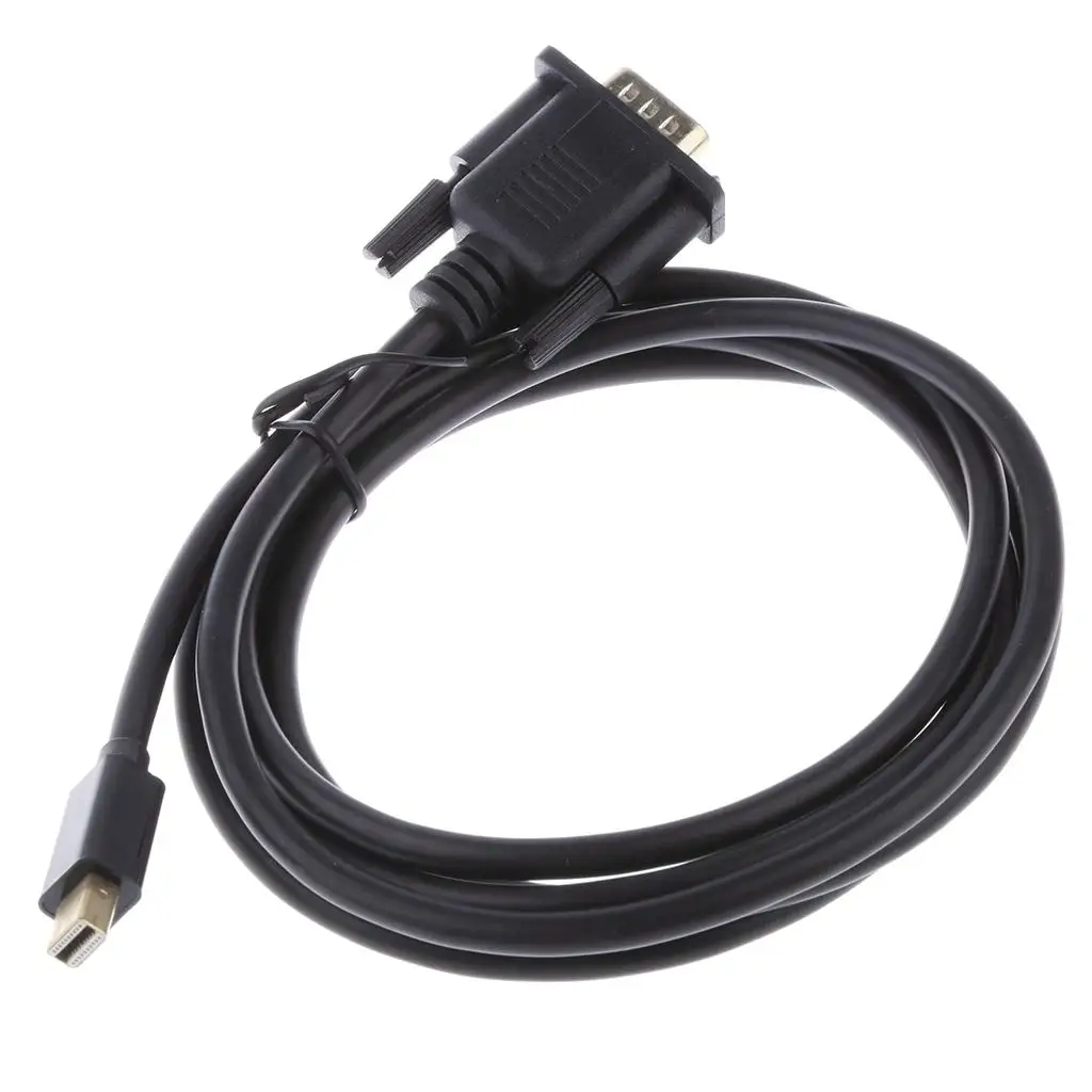 

1.8M Mini DisplayPort DP to VGA Male Adapter TV AV Cable for Air Pro