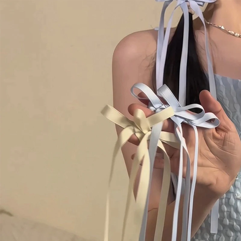 Cute Ribbon Bow Headband para meninas, acessórios de cabelo, Party Headwear, Hairpins, Side Clips, Novo, 2pcs, 2024