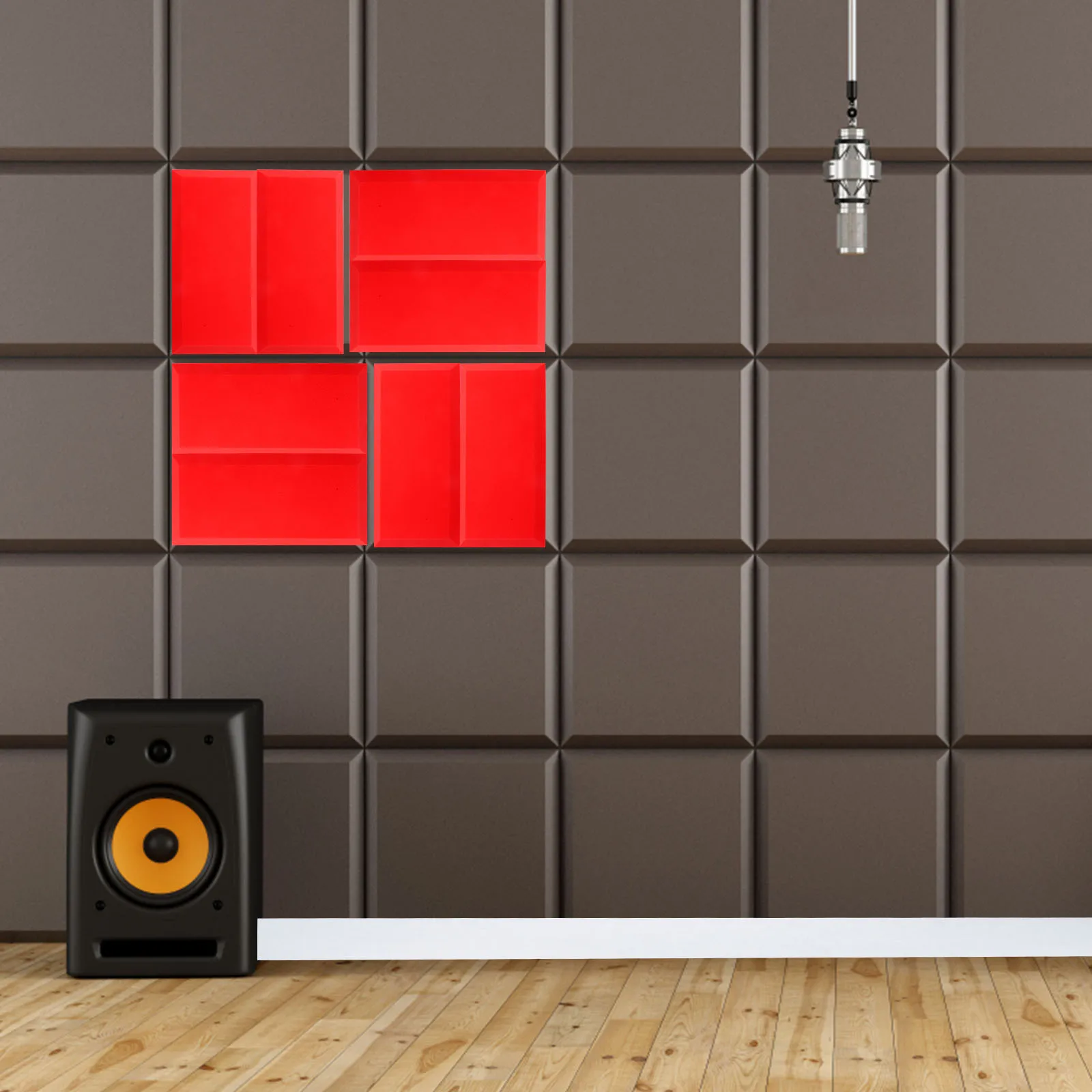 

6Pcs Sound Absorbing Panels Premium Acoustic Wall Panels for Home Studio Office Theater Noise Reducing Soundproofing Material