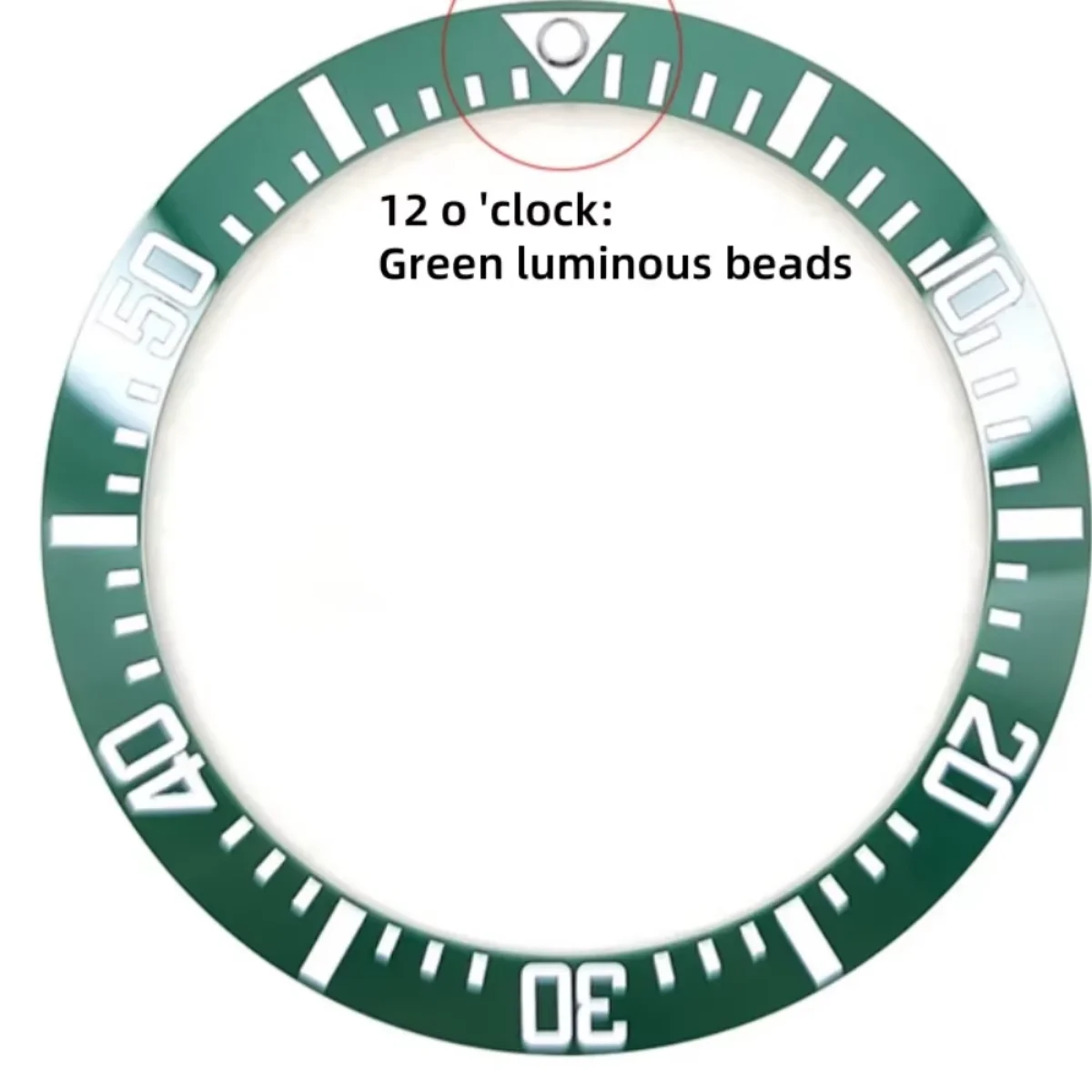 Bisel de reloj inclinado para relojes de buceo MDV106, anillo de cerámica, pieza modificada, inserto de repuesto, biseles de 41mm x 32,8mm