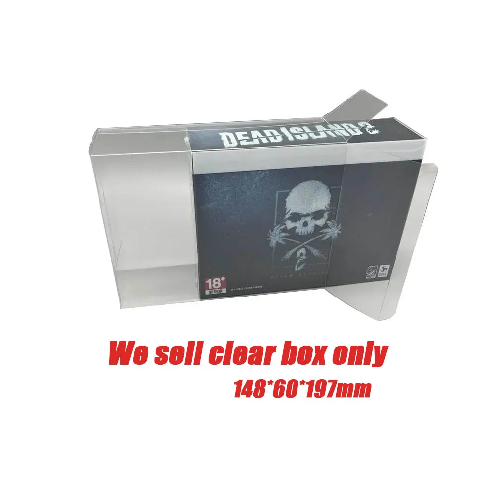 Clear Transparent display box For PS5 dead island 2 game limited box special Protector collection storage protective box