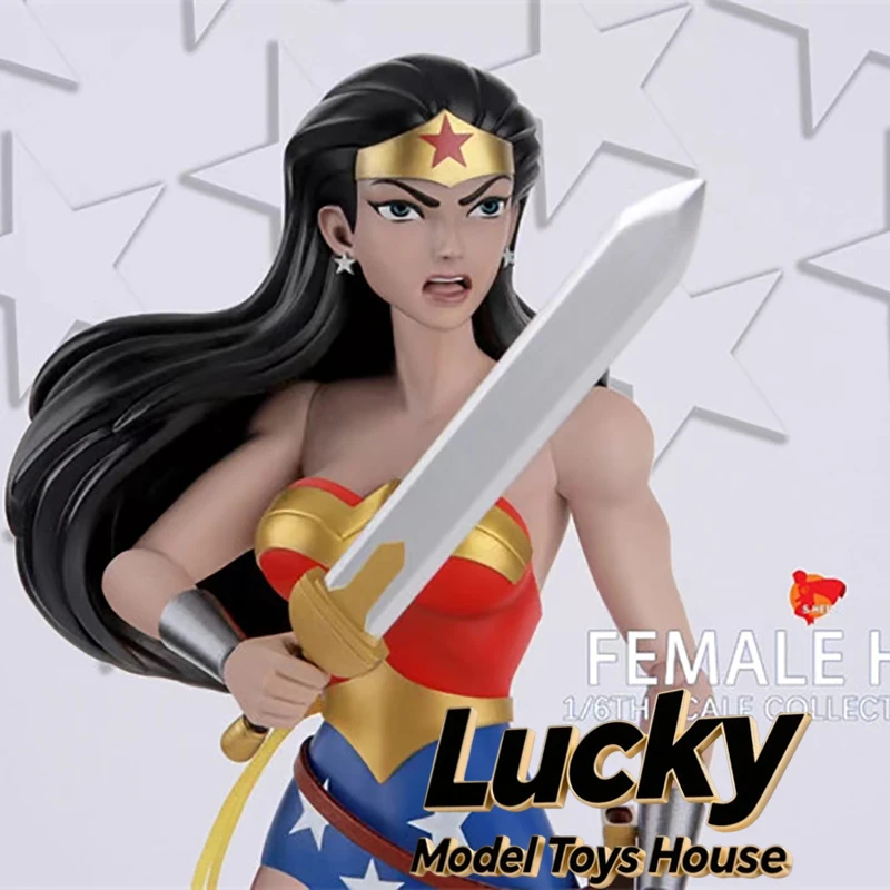 

S-HERO SH007 1/6 Scale Anime Black Hair Female Hero Articulated Body Design 12inch Full Set Soldier Model Fans Collection