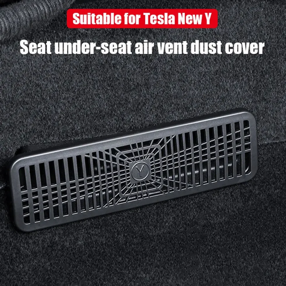 

Защитная накладка на воздуховод под сиденьем для Tesla Model Y (2020-2025) и Model 3 Highland (2017-2024), 1 пара, сетчатый фильтр для вентиляции