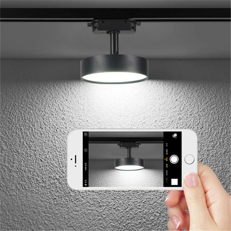 

Full-Circle Rotating LED Track Light - Ultra-Thin Aluminum Housing & Professional Dimmable Output