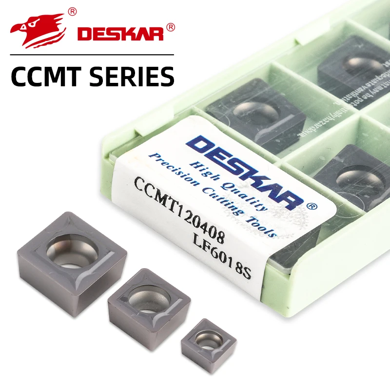 

DESKAR оригинальные режущие инструменты с ЧПУ CCMT060204 CCMT09T308 CCMT120408 LF6018S CCMT серия токарный станок для обработки головка инструмента из нержавеющей стали