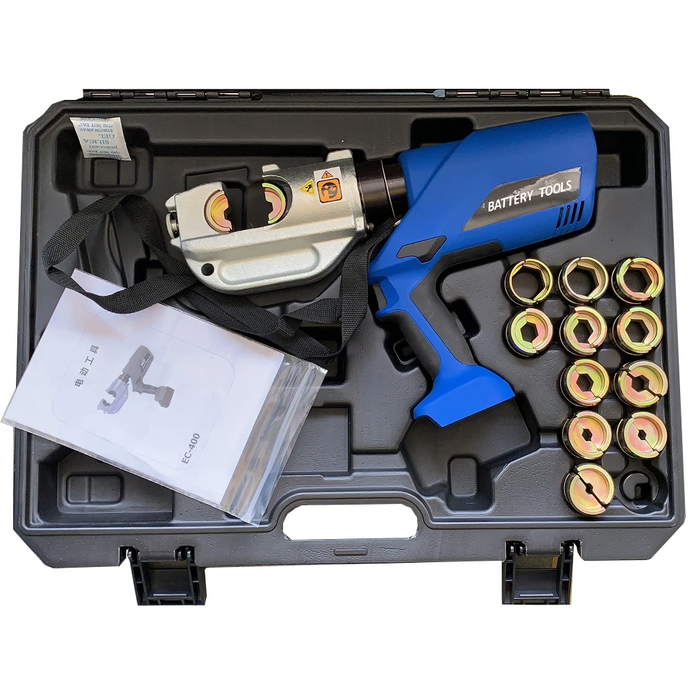 EC-400 Cordless Cable Lug Crimping Tool Battery Powered Electric Wire Cable Crimping Tool