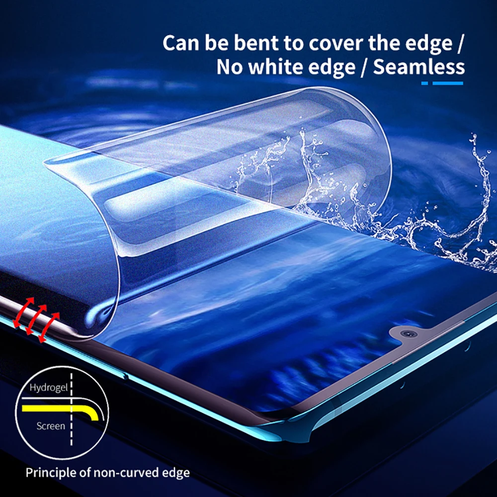 Película hidráulica universal embutida, antirreflexo para relógio frontal e traseiro, câmera de airpods com laminação, reparo automático