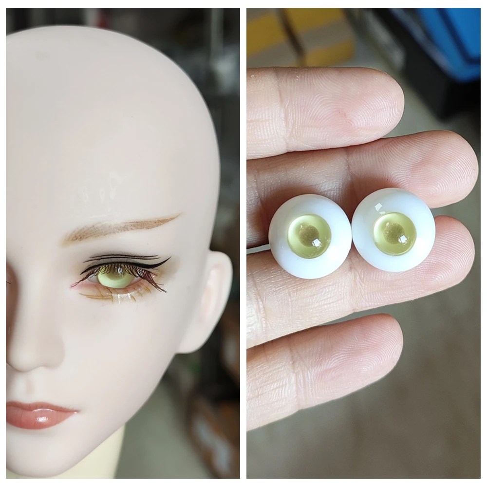 Reborn Doll accessories Articulated 6 8 10 12 14 16 18mm 1/6 1/4  1/3 bjd doll glass eyes eyeball for girl boy XTB096