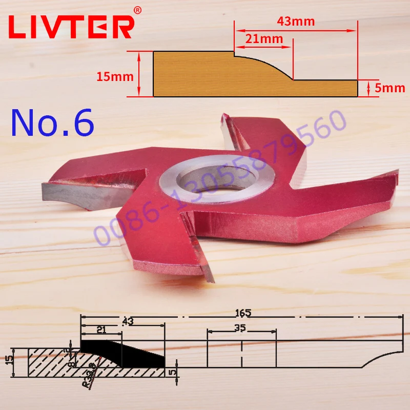 Imagem -06 - Livter Perfil Cortador para Porta Que Faz o Painel Levantado Cortador para Carpintaria Quadro da Porta Soldadas Eixo Cutterhead