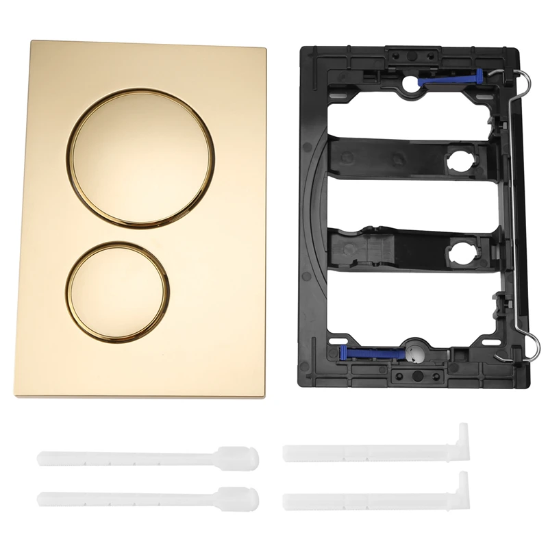 placa nivelada dupla para geberit sigma20 ouro estetica material plastico moderno 01