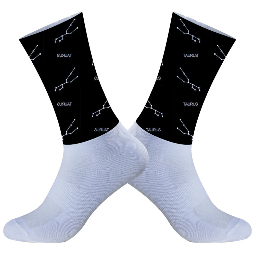 2024 neue Sommer Radsport Team Socken Anti Slip nahtlose Silikon Sport Bike Socken