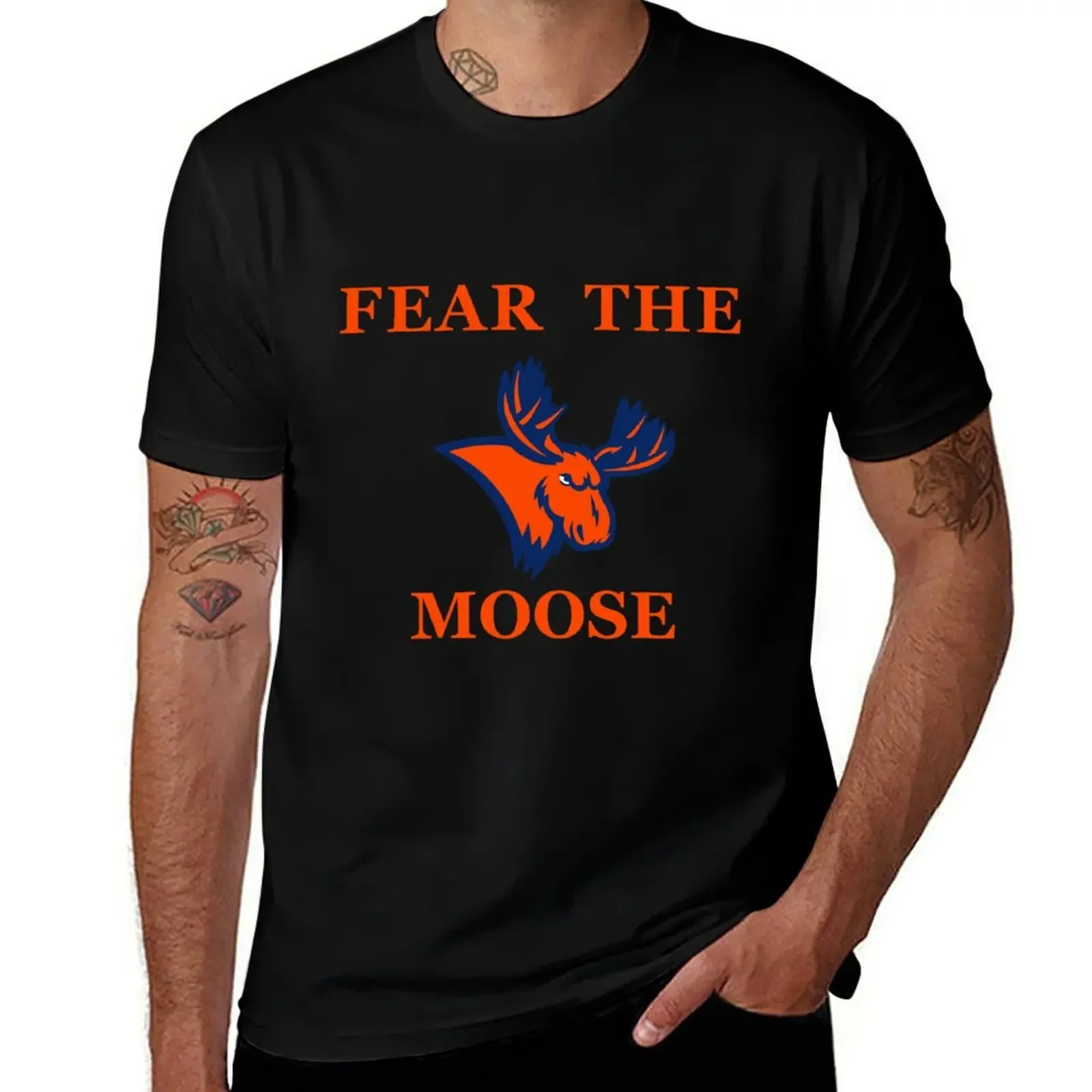 

Fear The Moose T-Shirt anime t shirts summer clothes vintage t shirt men