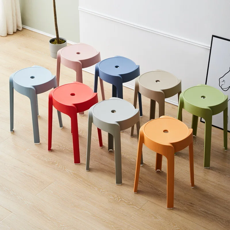 Stackable Chairs Table Chair Restaurant Kitchen Stool Furniture Home Dining Plastic Living Room Sillas Para Comedor Decorative