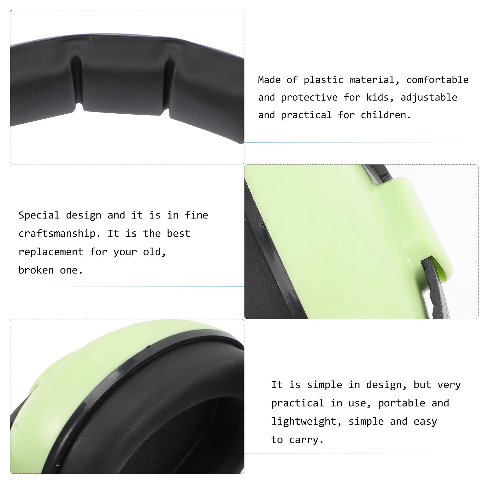 Noise Headphones Noise Cancelling Headphone Child Anti Autism for Noise Cancelling Headphone Reduction Canceling to Sleep Tab