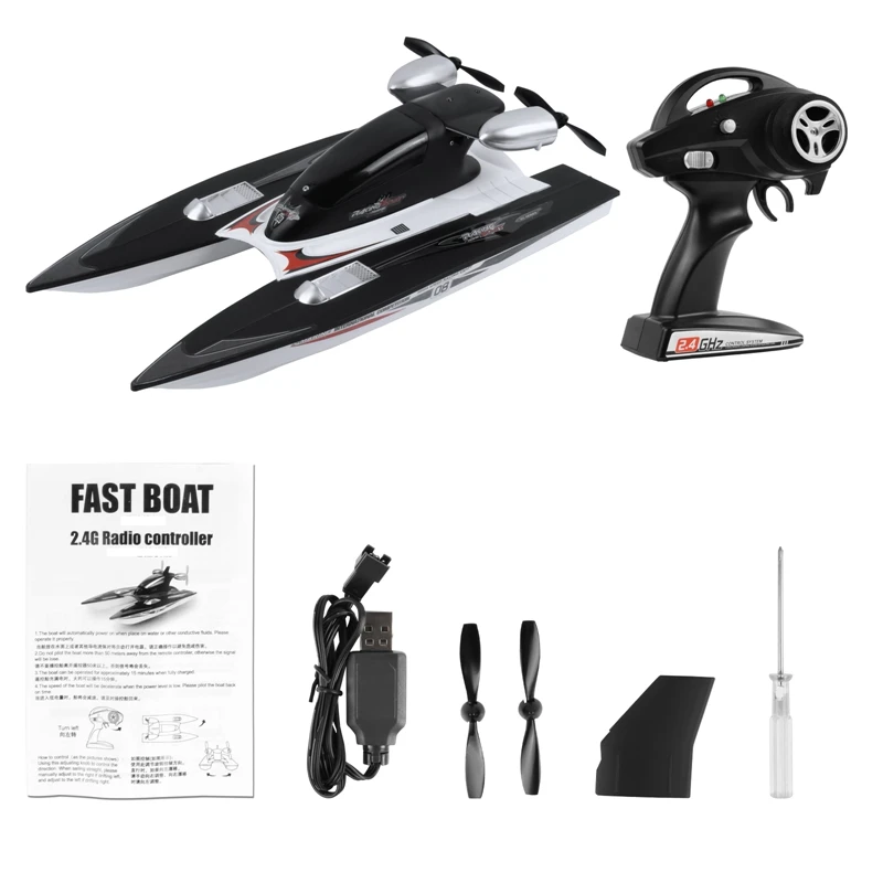 FY616 RC Boat 2.4Ghz 35Km/H High Speed RC Racing Boat Velocity Remote Control Boat Toy For Kids And Adults