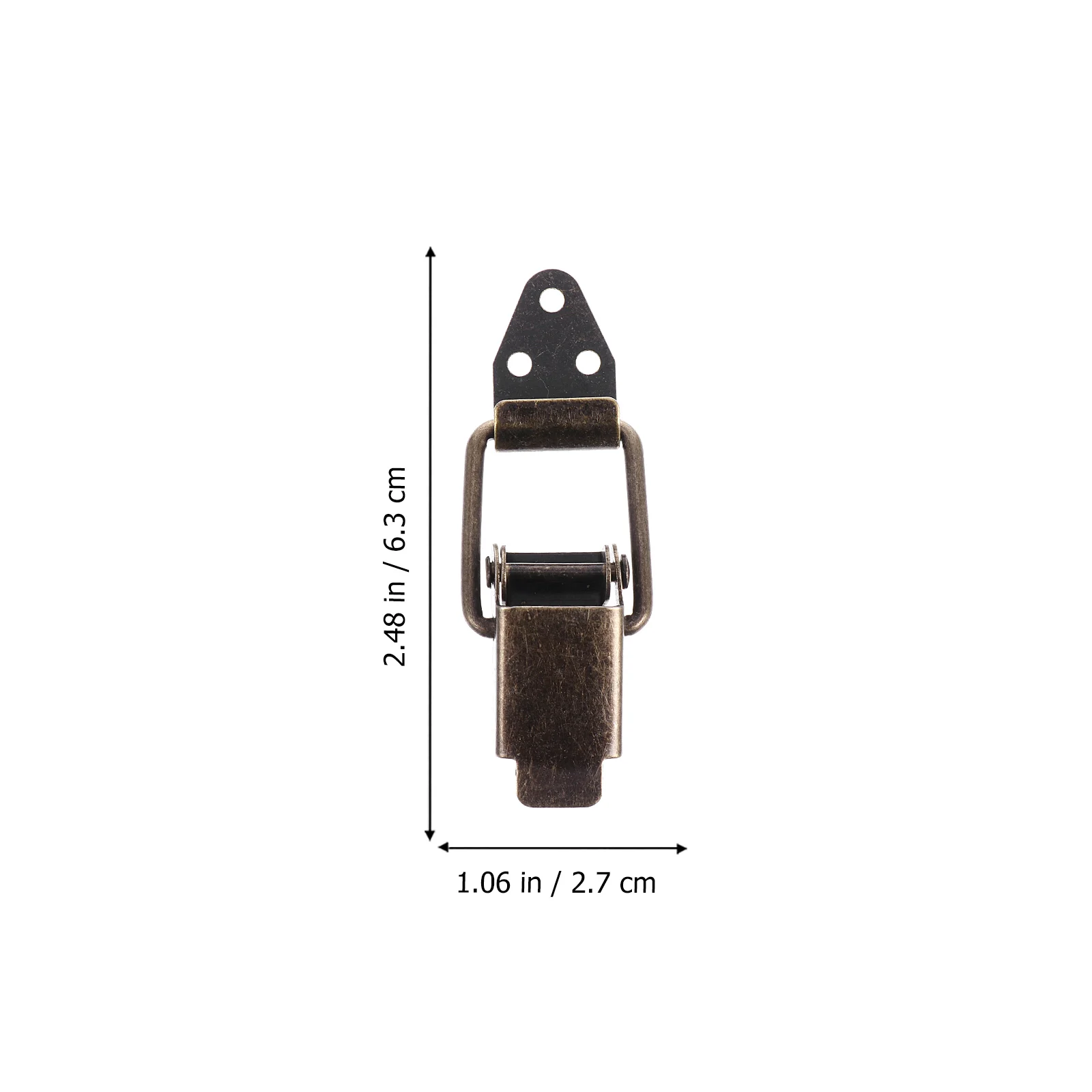 

12 Pcs Spring Buckle Duckbill Toggle Latch Clamp with Lock Hook Loaded Pin Stainless Steel Locking Clip