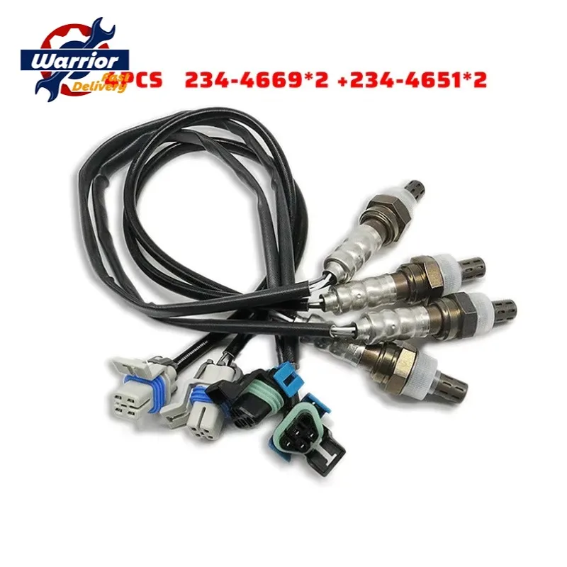 Upstream Downstream O2 Oxygen Sensor 234-4669 234-4651 for Cadillac Escalade Chevrolet Suburban GMC Sierra Yukon Hummer H2 6.0L