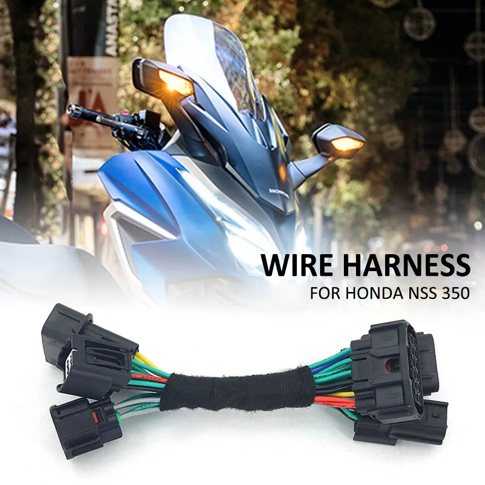 NEW For Honda NSS 350 NSS350 Double Flash Overtaking Light Switch Special Hazard Warning Light Lossless Wire Harness