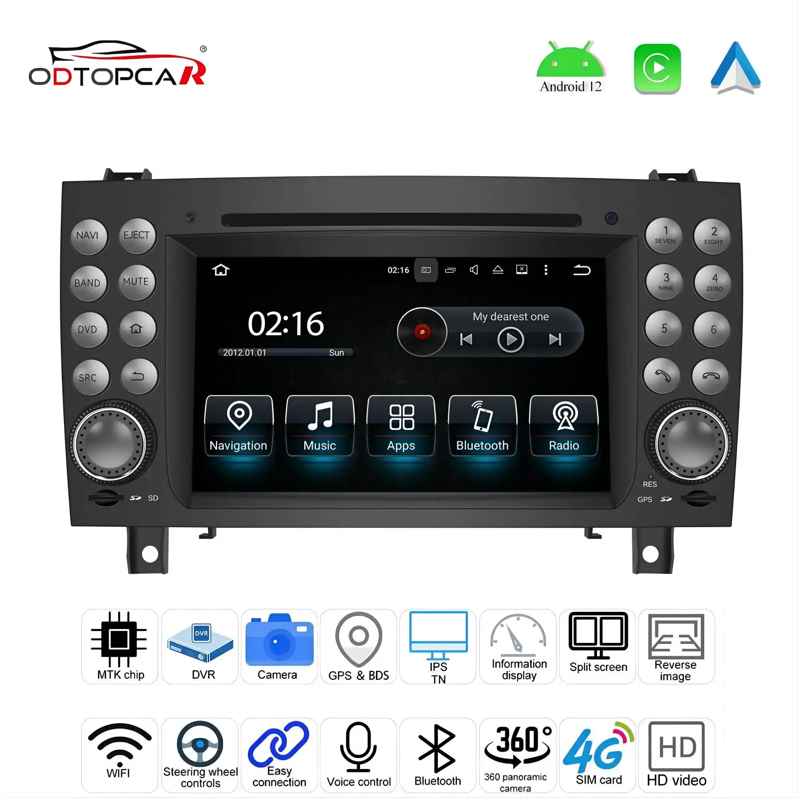 For Mercedes SLK R171 W171 Radio Upgrade Stereo Head Unit Upgrade 7