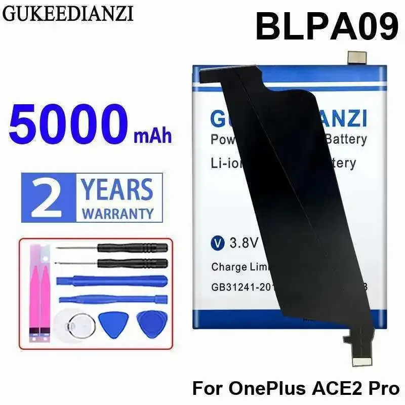 

Mobile Phone Battery Long-Lasting Performance For Oneplus ACE2 Pro 5000Mah High-Efficiency BLPA09